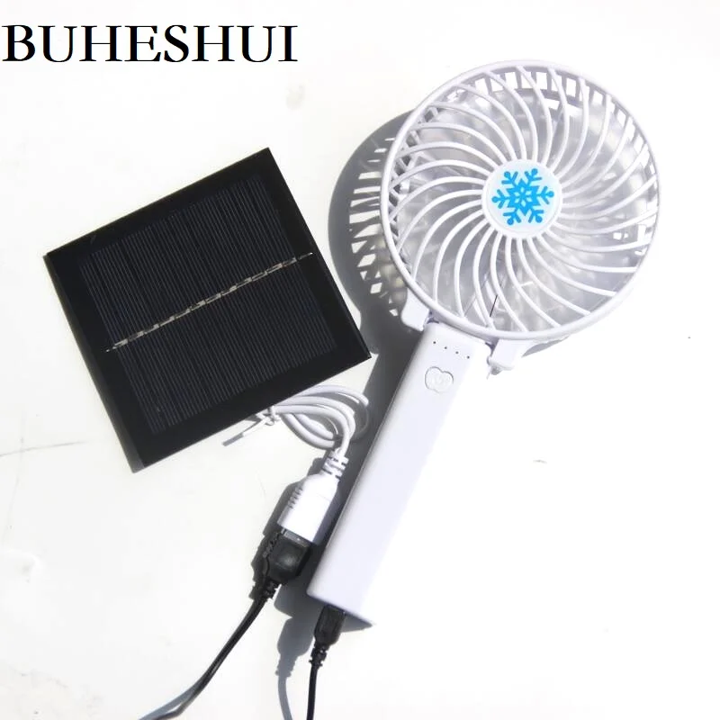 Вентилятор на солнечной батарее BUHESHUI 1 Вт 5 В для дома офиса улицы путешествий