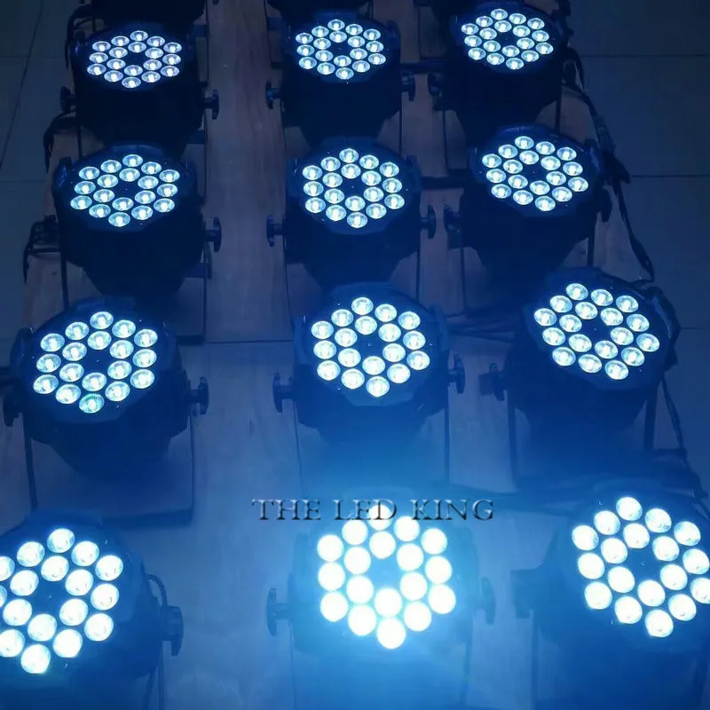 Светодиодный прожектор Par 18x15 Вт RGBWA 5 в 1 сценическое освещение DMX для диджея