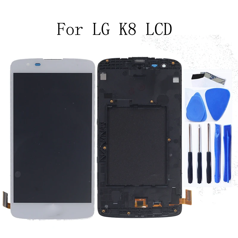 Абсолютно новый для LG K8 LTE K350 K350N K350E K350DS ЖК дисплей кодирующий преобразователь