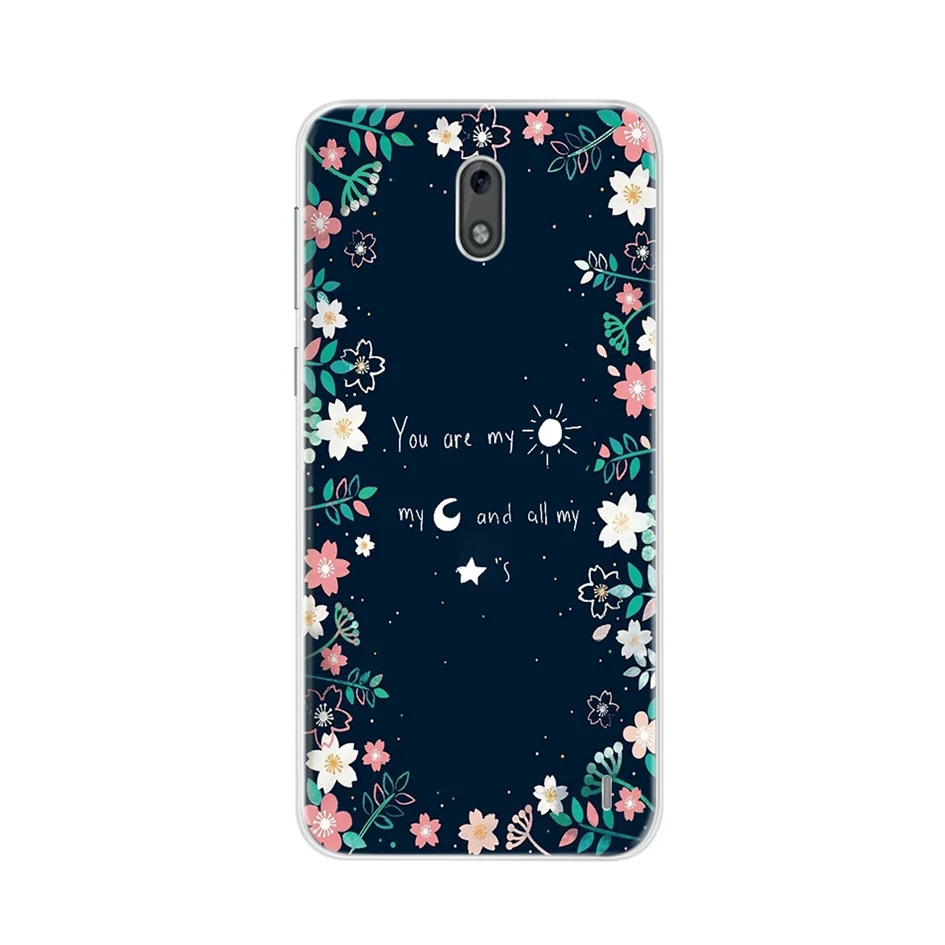 Хаки Мягкий чехол для телефона Nokia 2 прозрачный силикон ТПЭ бампер для Nokia 2 задняя крышка Nokia2 TA-1029 TA-1035 милые чехлы с принтом - Цвет: Хаки