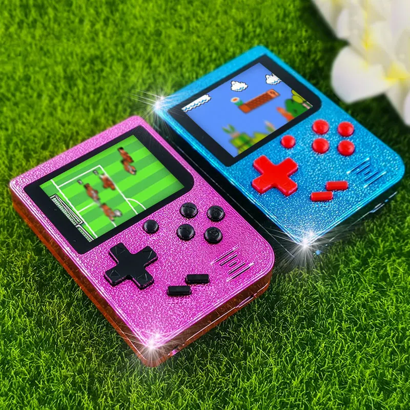 129 игры ретро мальчик 2,4 дюймов цветной экран портативная игровая консоль поддержка ТВ выход