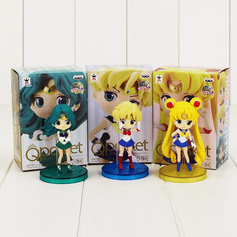 3 шт./компл. Q фигурки игрушки Tsukino Jupiter Makoto Venus Minako Aino аниме Модели кукол|figure toy|sailor