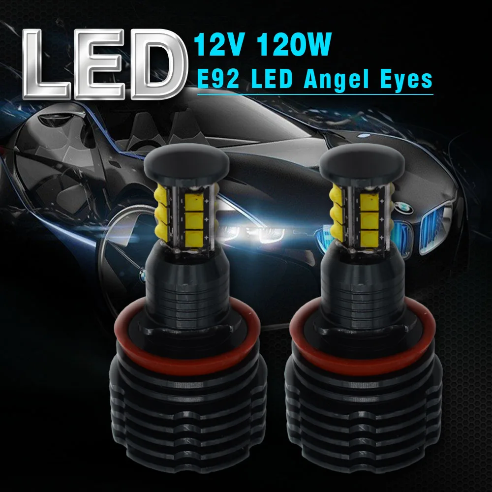 SKYJOYCE Новинка 1 комплект в партии 2*120 W 240 светодиодный Ангельские глазки 120 Вт E92 H8