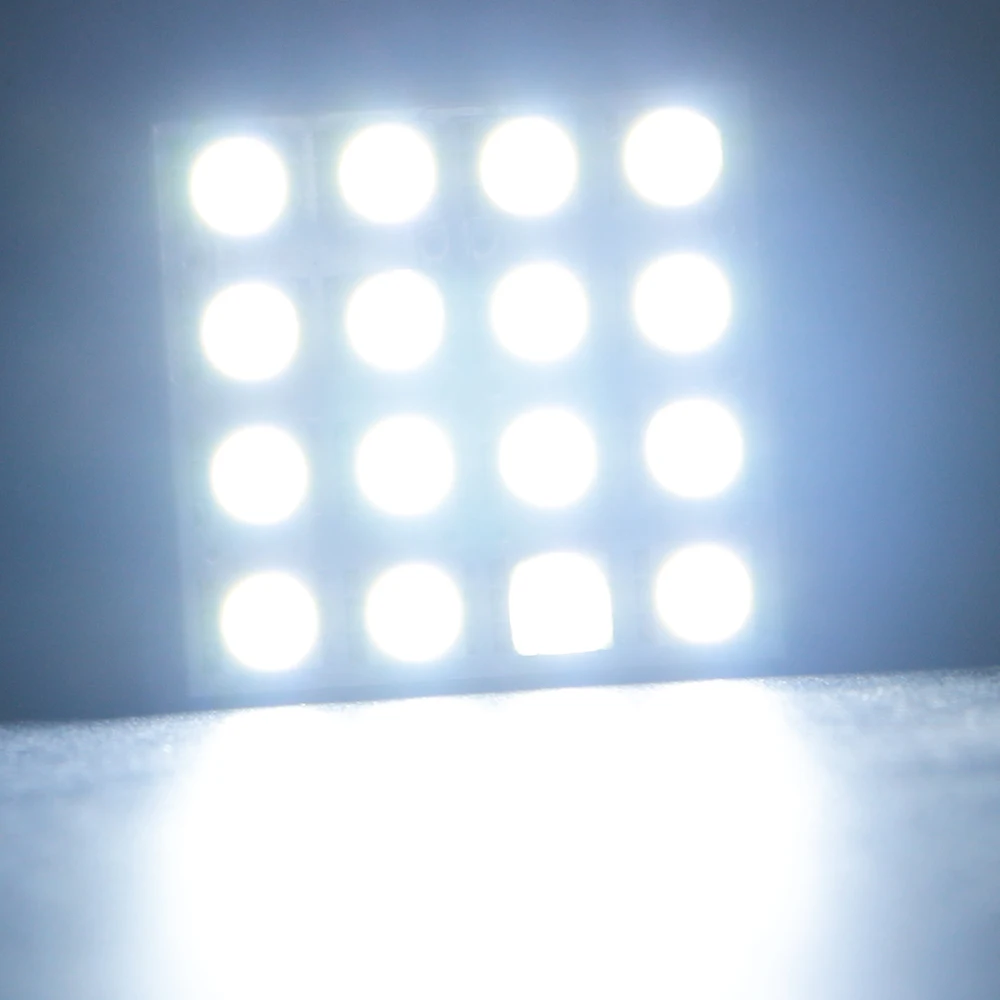 YM E Bright 4 200 шт./лот Белая светодиодная панель 5050 16 SMD C5W T10 Festoon Dome интерьер