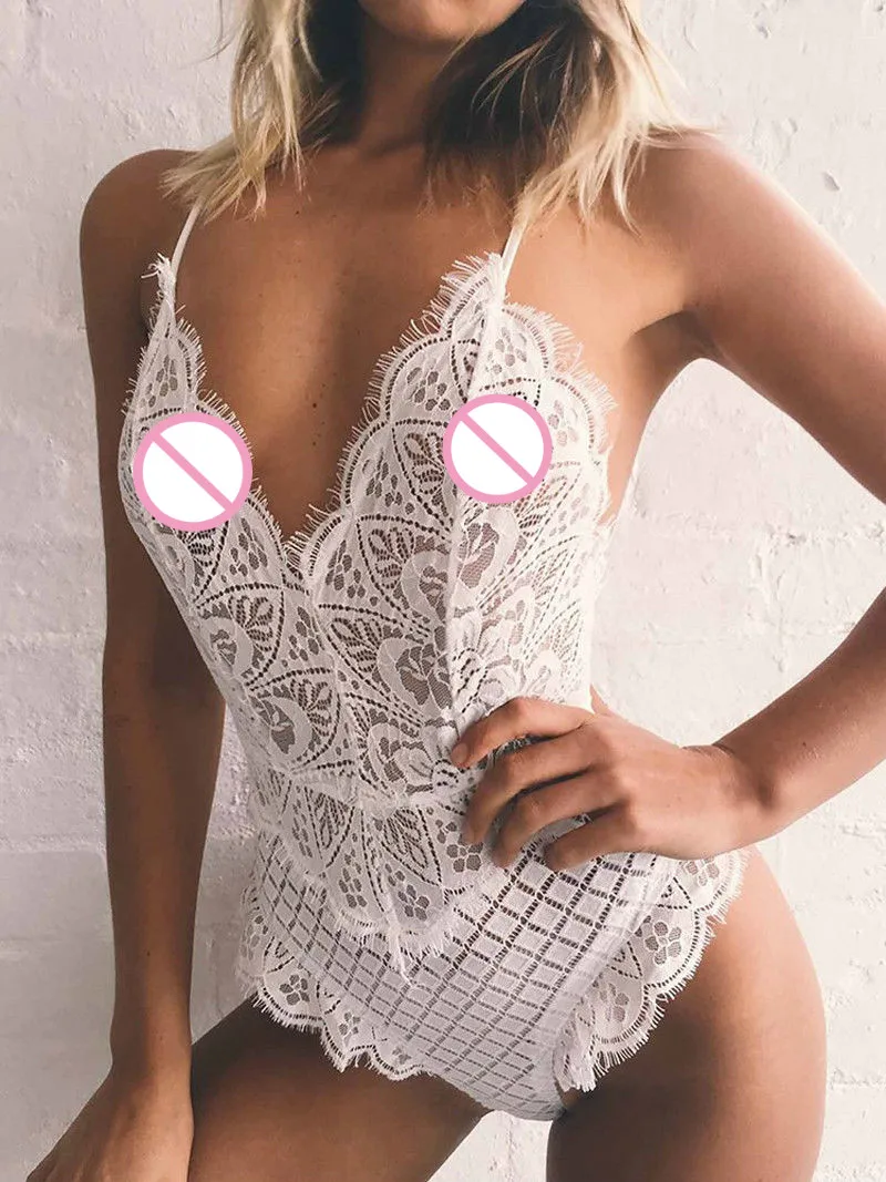 2019 New Sexy Lingerie Lace Dress Babydoll Women Teddies Sissy Underwear Nightwear Sleepwear Bodysuit | Тематическая одежда и