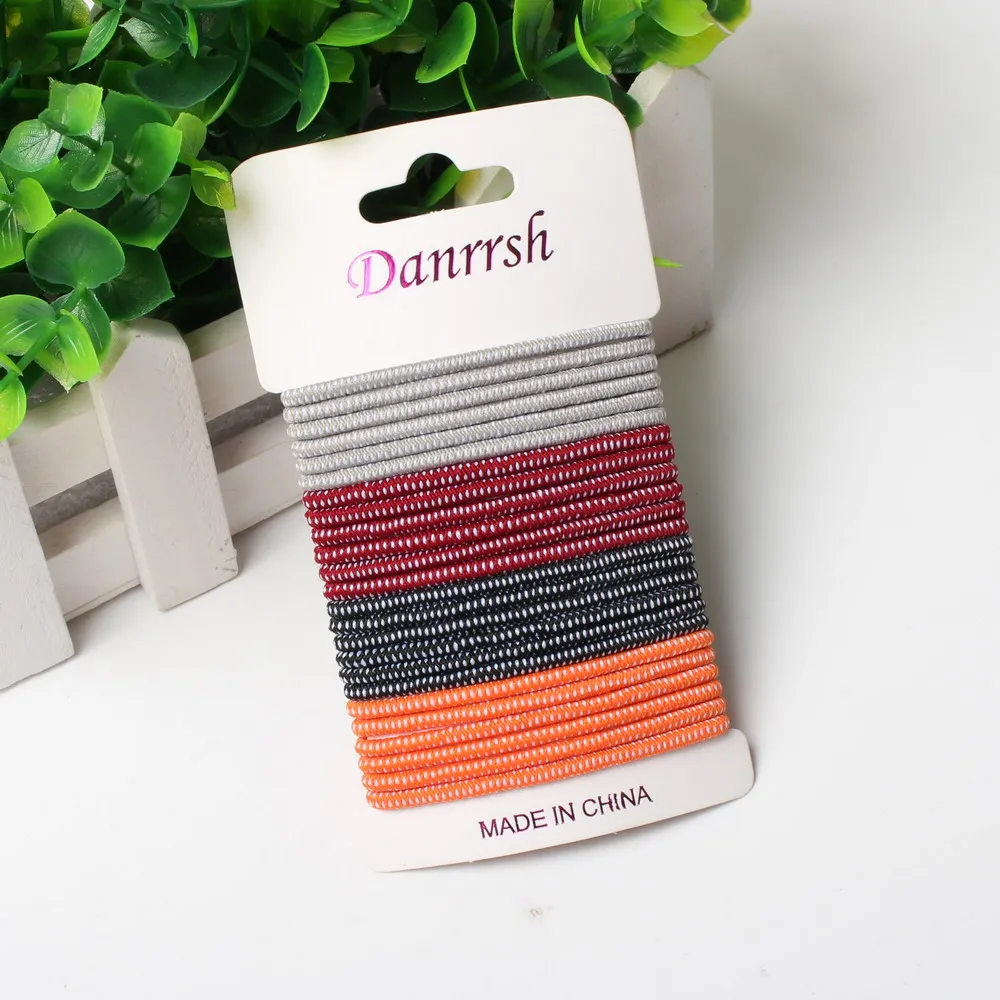 Милая модная эластичная резинка для волос без металлических частей женщин и