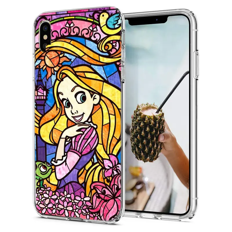 Для iPhone 8 7 6 S Plus XS XR Max Пластиковая Задняя Крышка прекрасная роза золото ананас