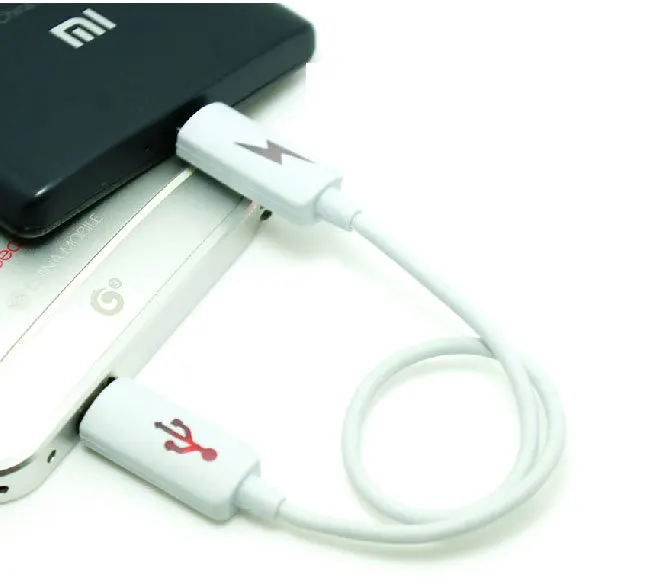 Кабель micro USB делает телефон аккумулятором для зарядки других телефонов всех Android