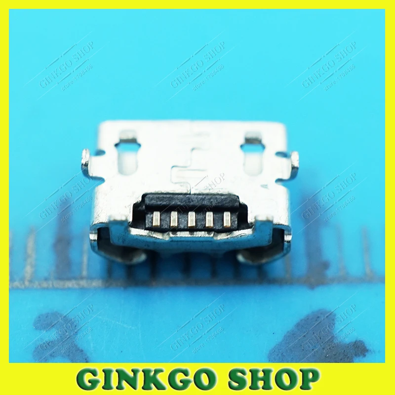 1000 шт./лот разъем Micro USB 5-контактный для зарядки и передачи данных с клаксоном