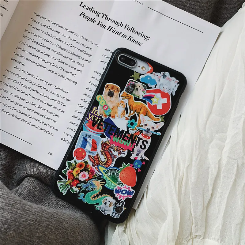 Модная коллекция животных, чехол для iPhone 6 для телефона 6s 7 8 Plus 7p 8p X XR XS Max, задняя крышка, чехол для телефона