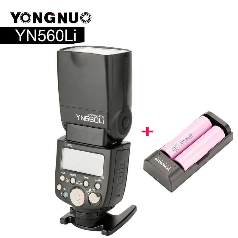 2018 Светодиодная лампа для видеосъемки YONGNUO YN560Li литий Батарея Питание Вспышка