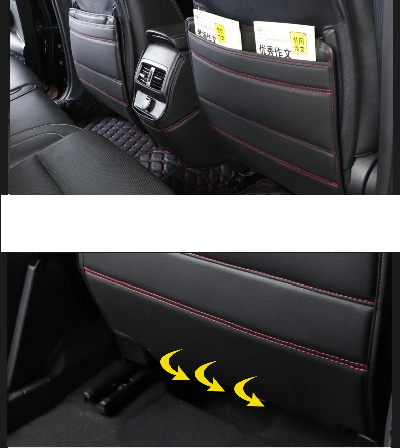Lsrtw2017 волокна кожи автокресло анти-kick коврик подлокотник анти-kick коврик для renault koleos samsung qm6