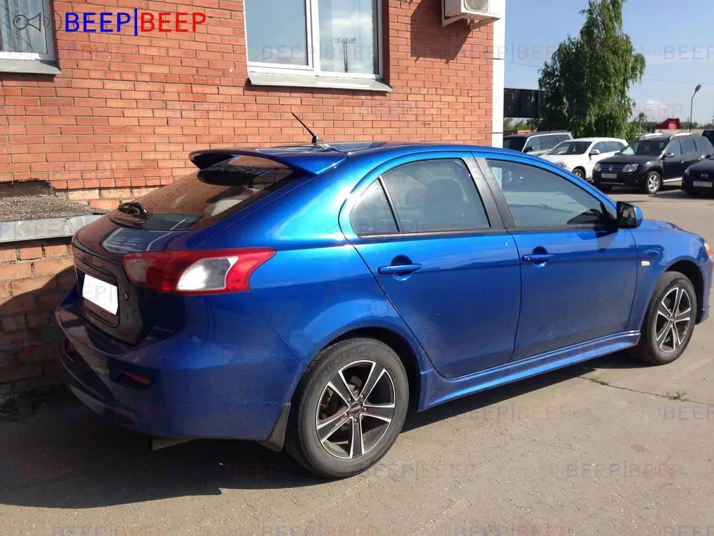 Спойлер для Mitsubishi Lancer X Sportback 2008-ABS пластик спортивный стиль Стайлинг автомобиля