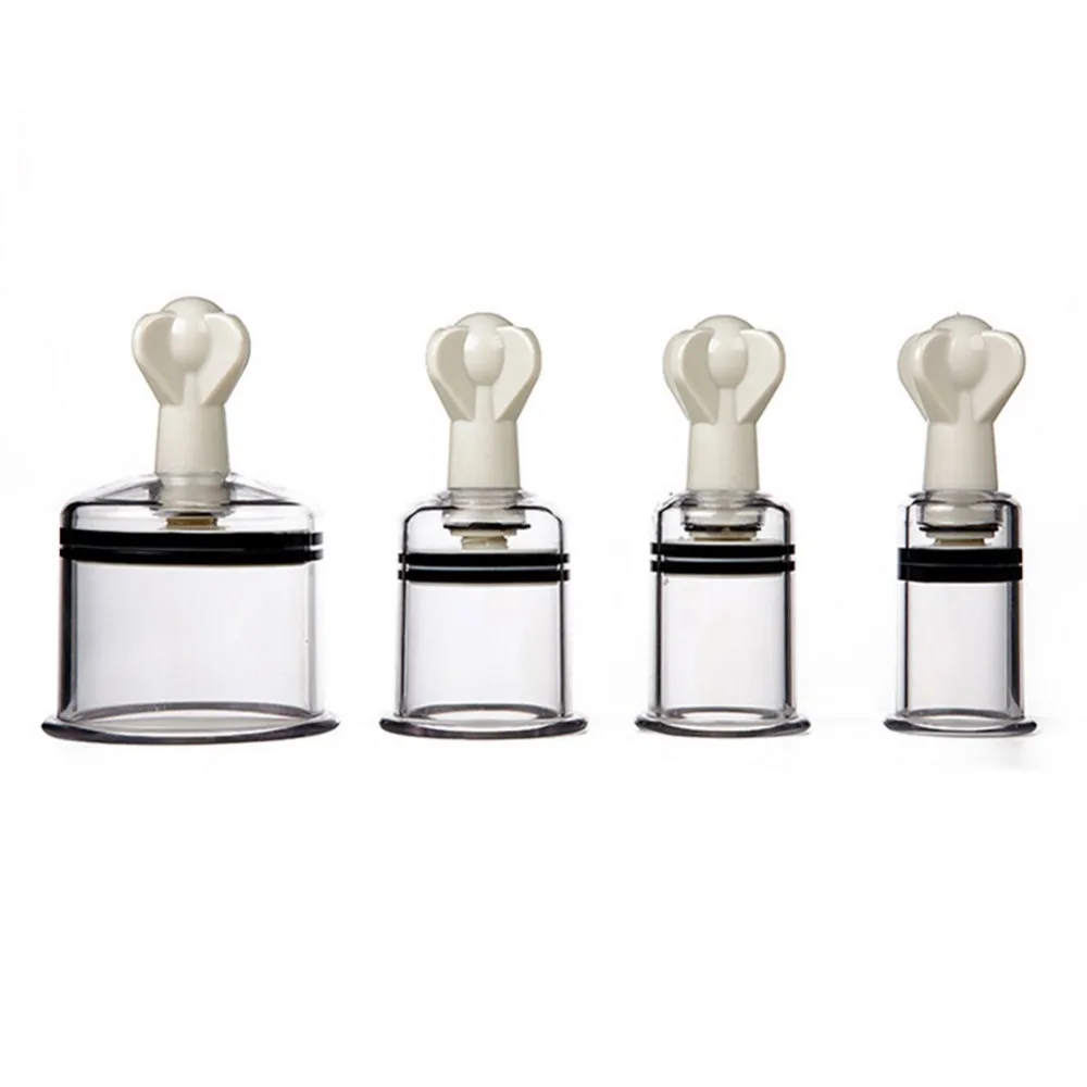 Банки для массажа тела с вращающейся ручкой 4 размера|Лечение помощью