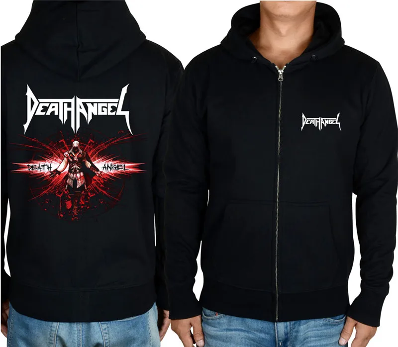 8 видов прохладная молнии Death Angel хлопок рок черным черепом для мальчика куртка с
