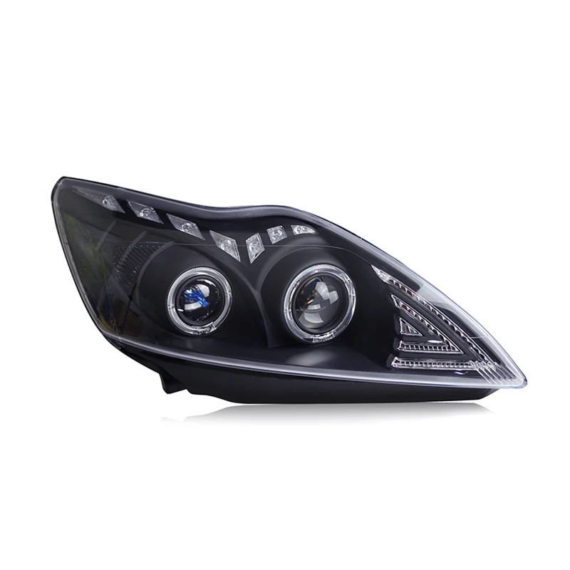 Hlxg для Ford Focus 2009 2013 светодиодный фары в сборе HID галогенные лампы дневные ходовые