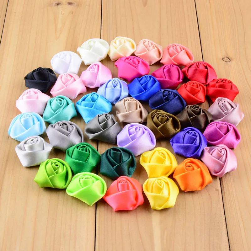 Атласная лента с розетками 50 шт./лот 39 цветов 1 дюйм|hair accessories fascinators|accessories articlehair