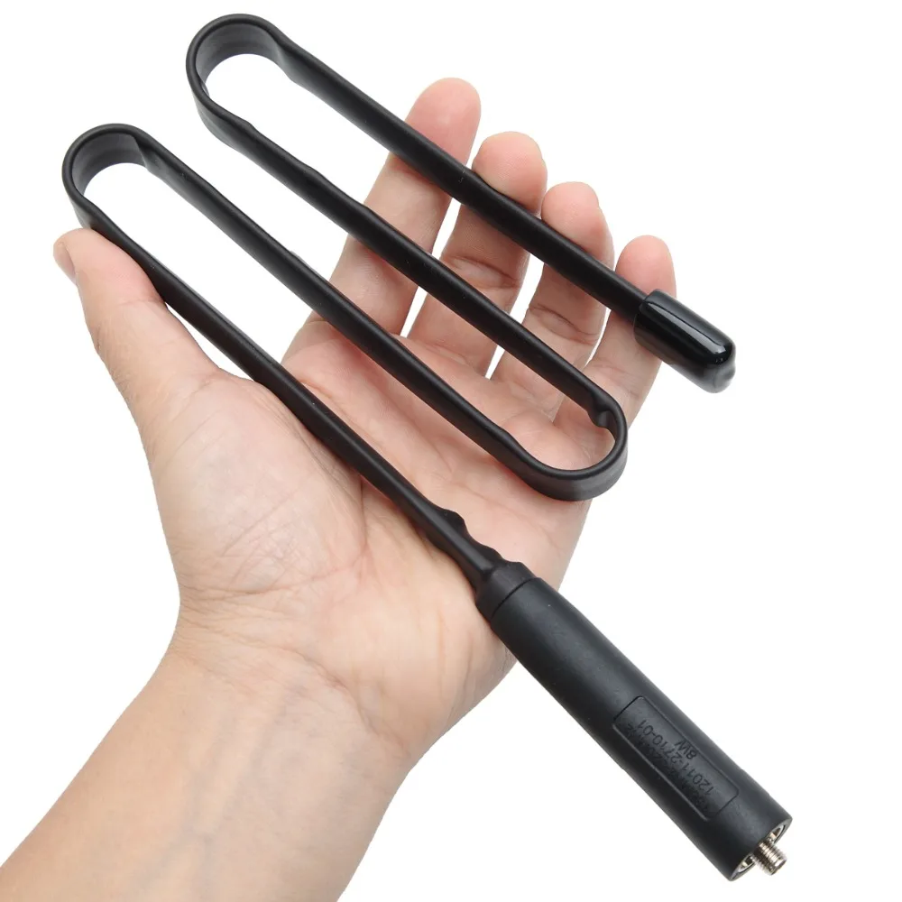 ABBREE SMA Female VHF UHF Dual Band 144/430Mhz Складная тактическая антенна CS для Walkie Talkie Baofeng UV 5R 82 888S