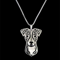 womens alloy jack russell terrier jewelry necklaces dog pendant necklaces for lovers drop shipping