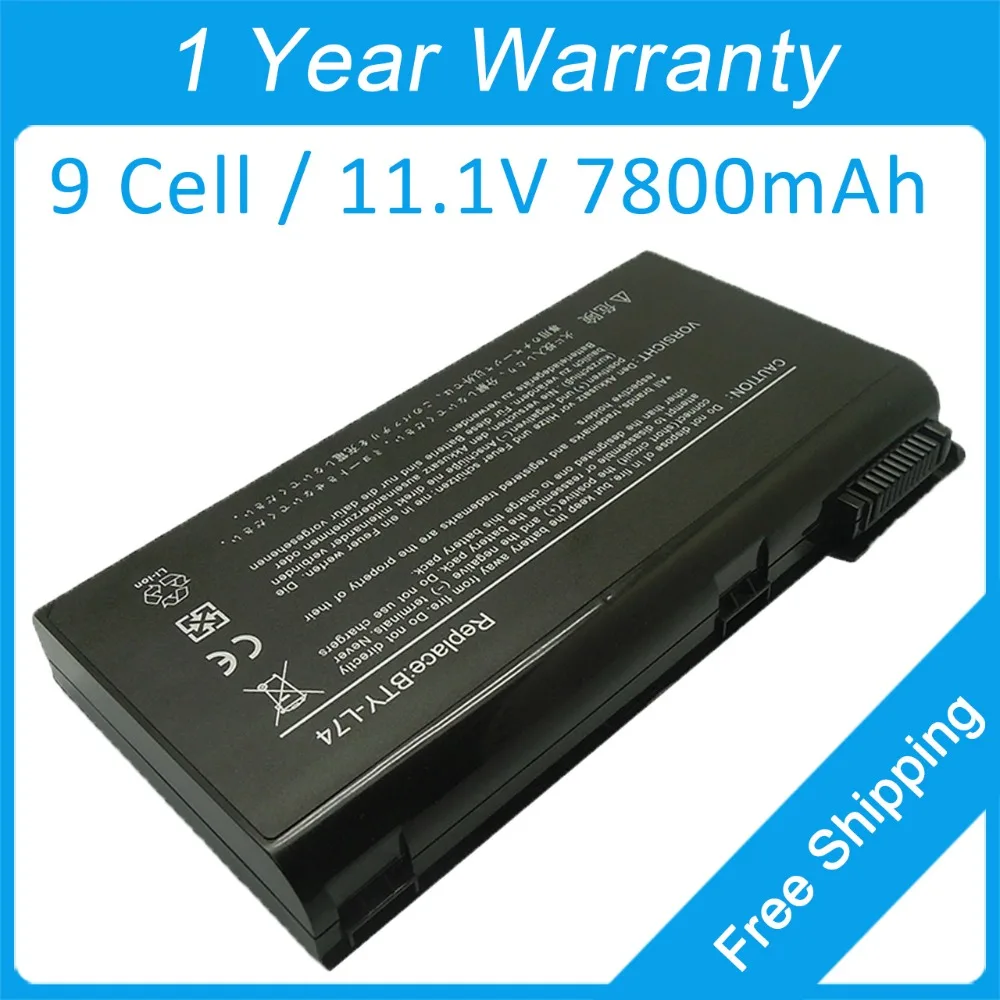 

New 9 cell laptop battery for msi A5000 CR610 CX500X CX623 A6005 CR620 CX600X CX630 BTY-L75 MS-1734 91NMS17LD4SU1 91NMS17LF6SU1