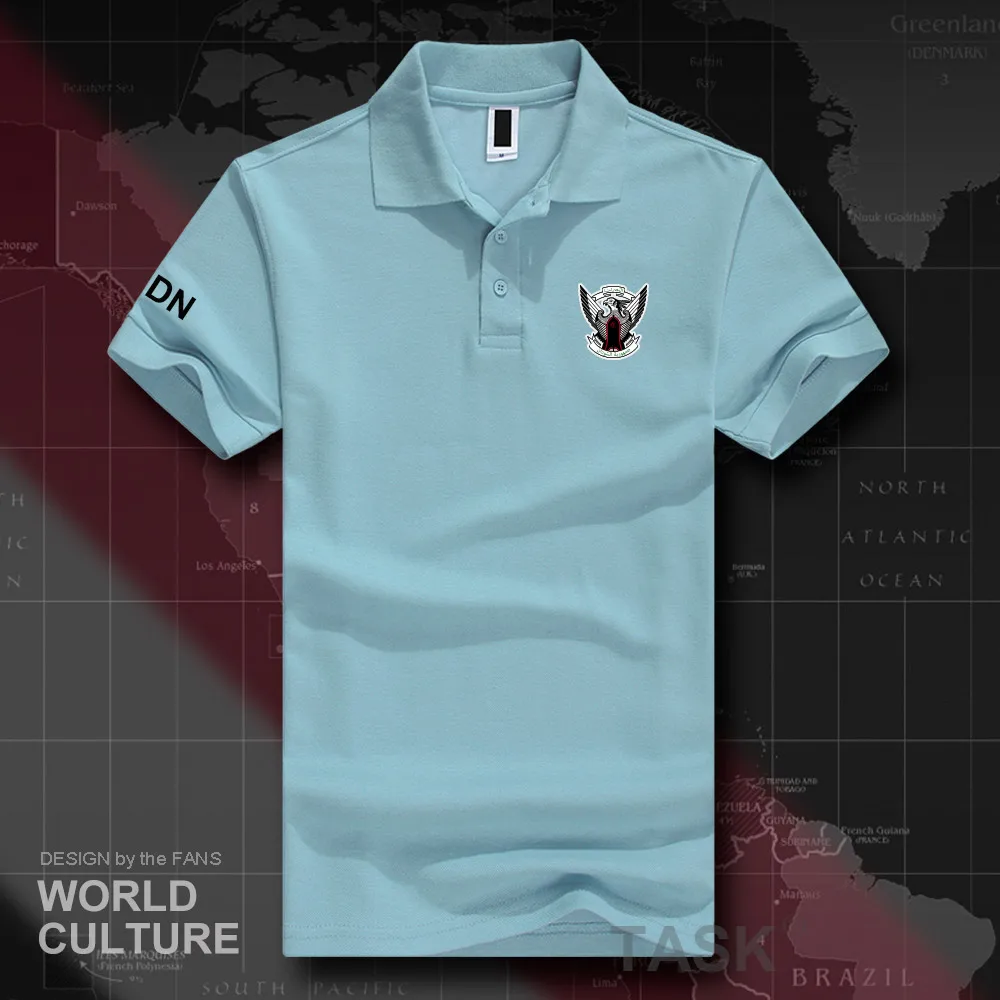 Северный Судан суданский SDN мусульманские рубашки поло мужские с коротким