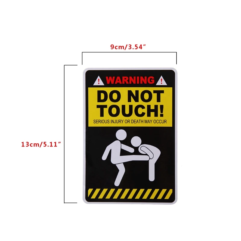 

New WARNING DONT TELL ME HOW TO DO MY JOB Car Sticker Car Styling Accessories