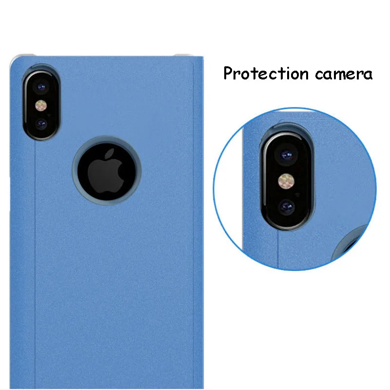 Роскошный прозрачный зеркальный чехол для Iphone XR XS MAX X 8 7 6 6s Plus чехлы с откидной