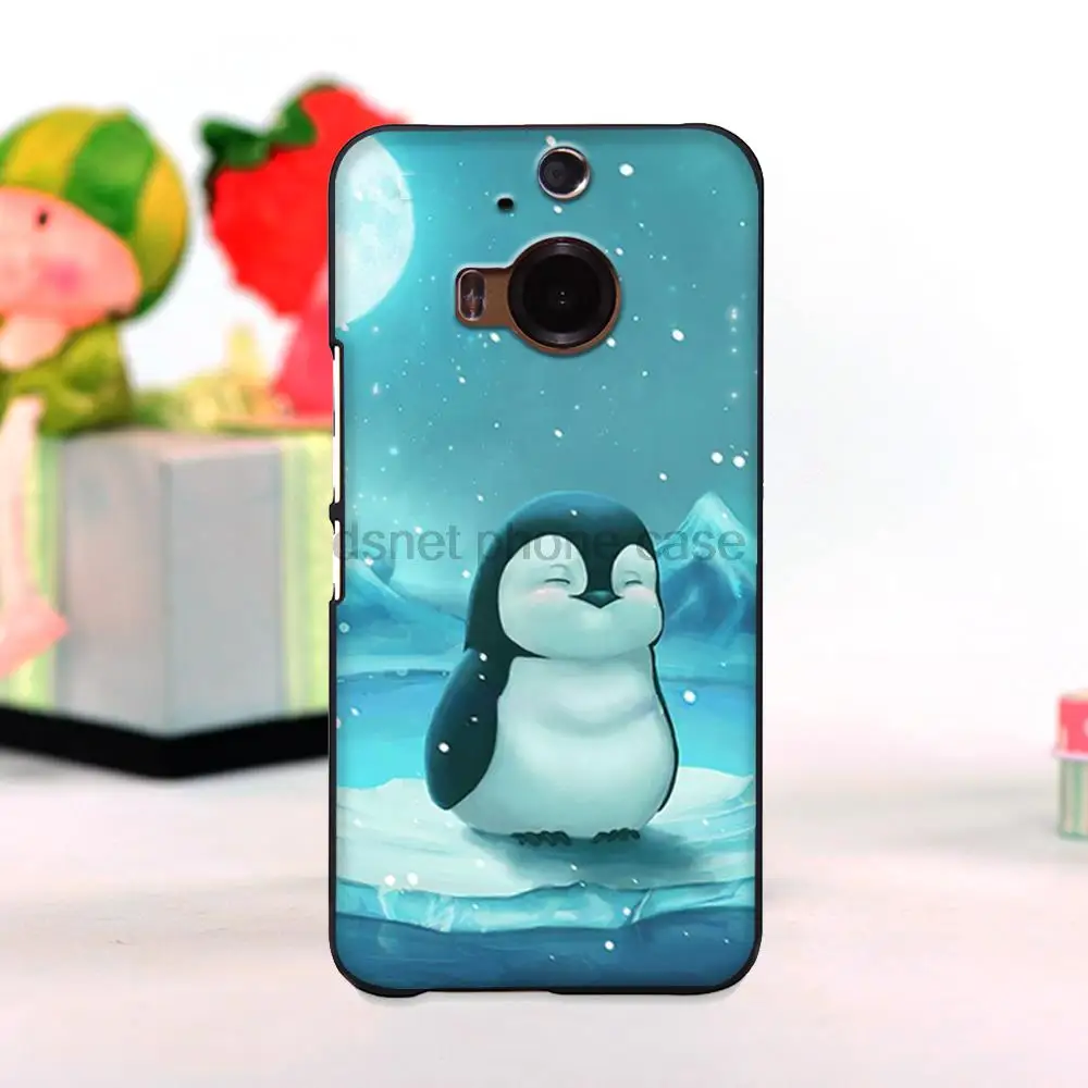Мультфильм симпатичный пингвин Жесткий Защитный Стиль Чехол для HTC one M7 M8 M9 plus A9
