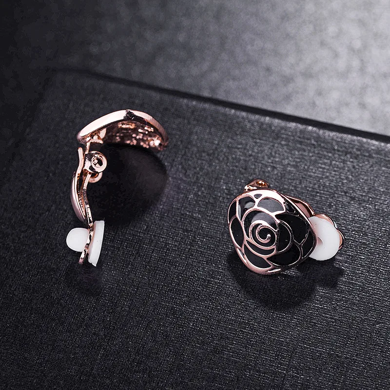 Серьги кольца LCEOL в виде цветка женские классические ювелирные украшения