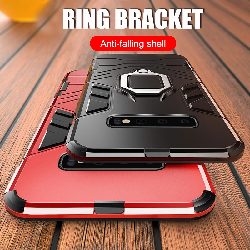Shockproof Armor Case for Samsung Galaxy A30 A20 M20 A50 Combo For Back Cover Finger Ring Holder Funda |