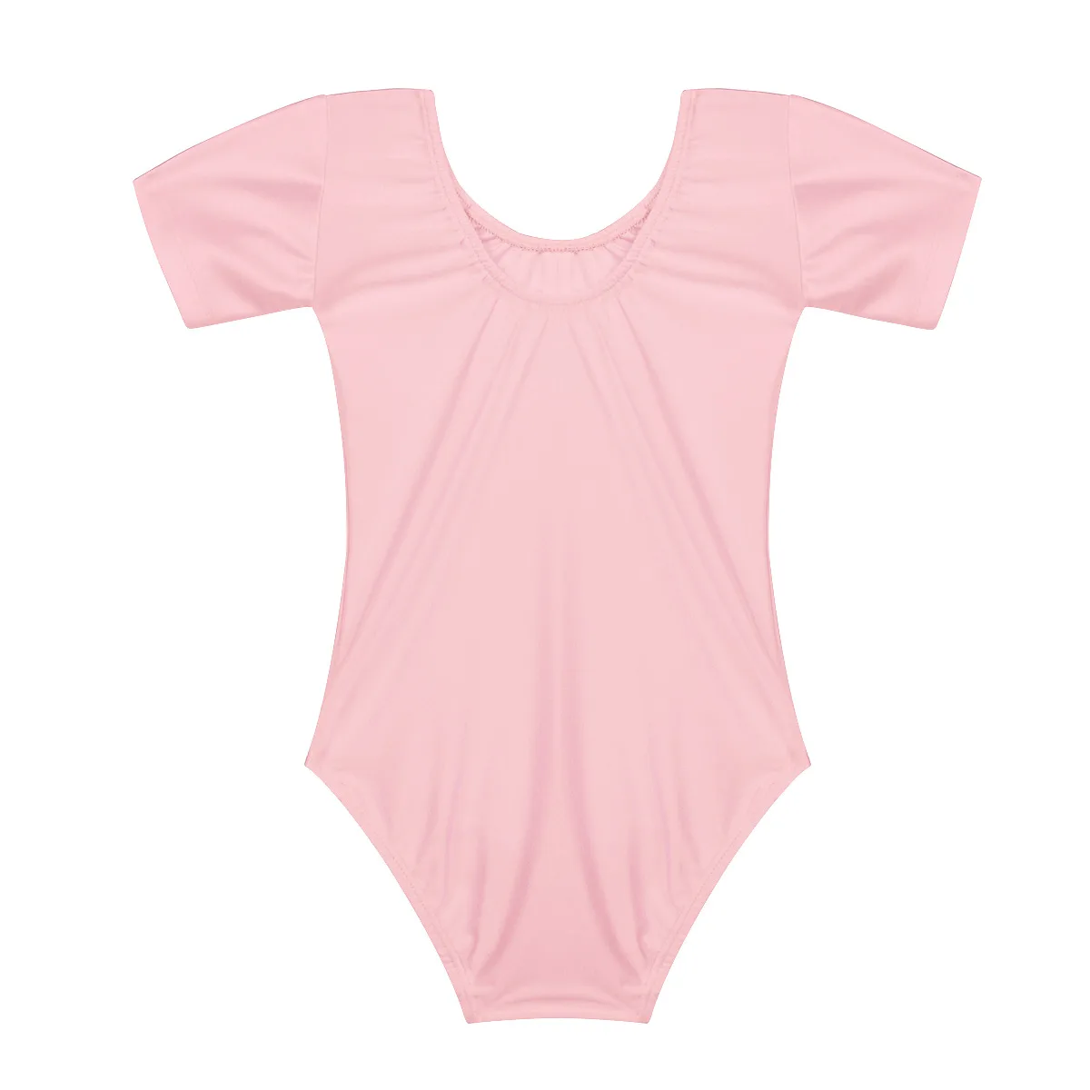 ChicTry Kids Basic Solid Color Ballet Leotard Sports Bodysuit Girls Short Sleeve Stretchy Gymnastics Children Dance Wear | Тематическая