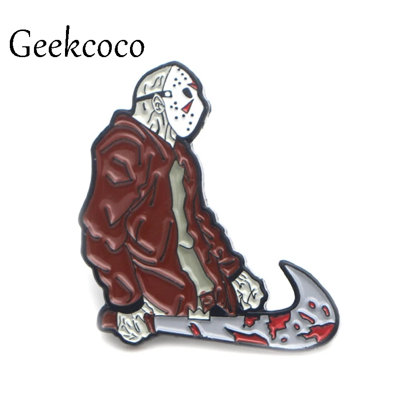 

Horror Movie punk Metal Zinc Alloy Enamel pin Trendy insignia para backpack shirt clothes brooches badges for men women J0051