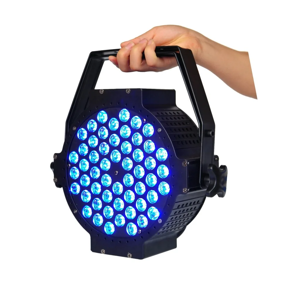 Китай лучшая цена 8 шт./лот DMX тонкий Led Par Can 54x3 Вт rgb par 64 Light 200 512 управление 7 каналов