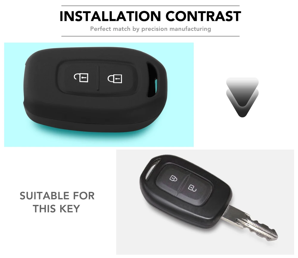 Силиконовый чехол для ключей с дистанционным управлением 2B Renault Scenic Master Megane Duster