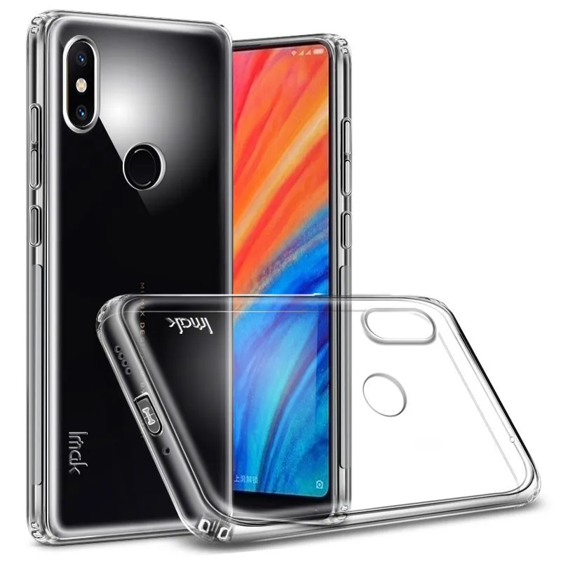 Для xiaomi mi mix2s чехол IMAK Прозрачный Силиконовый ТПУ Мягкая задняя крышка Бесплатная
