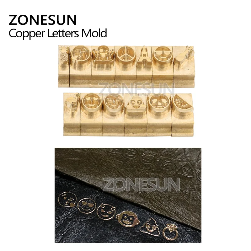 ZONESUN Пользовательский логотип штамповочная форма название термопресс пресс