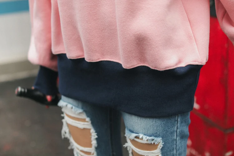 Зимняя женская Толстовка Harajuku Kawaii Топ в стиле "преппи" с рукавами "летучая мышь" спортивный костюм