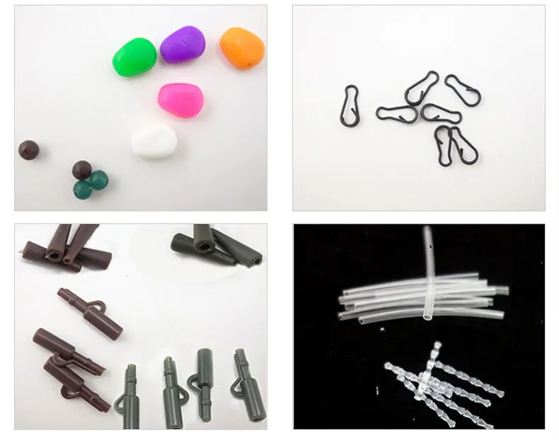 128pcs Carp Fishing Tackle Kit with Swivels/Hooks/Sleeves/Rubbers Tubes Box Set 10.5x12.5x3.5cm All Rod length &amp Type | Спорт и