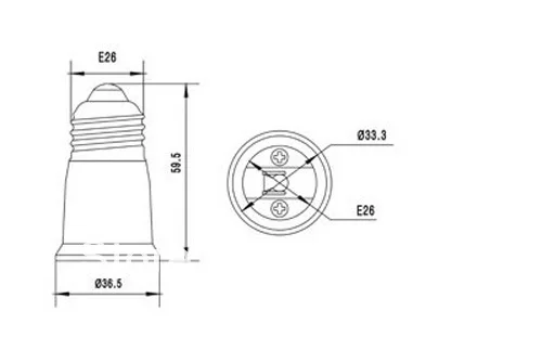 10 шт./лот держатель лампы адаптер E26 к Адаптер лампы|lamp adapter|lamp holdere26 lamp holder |