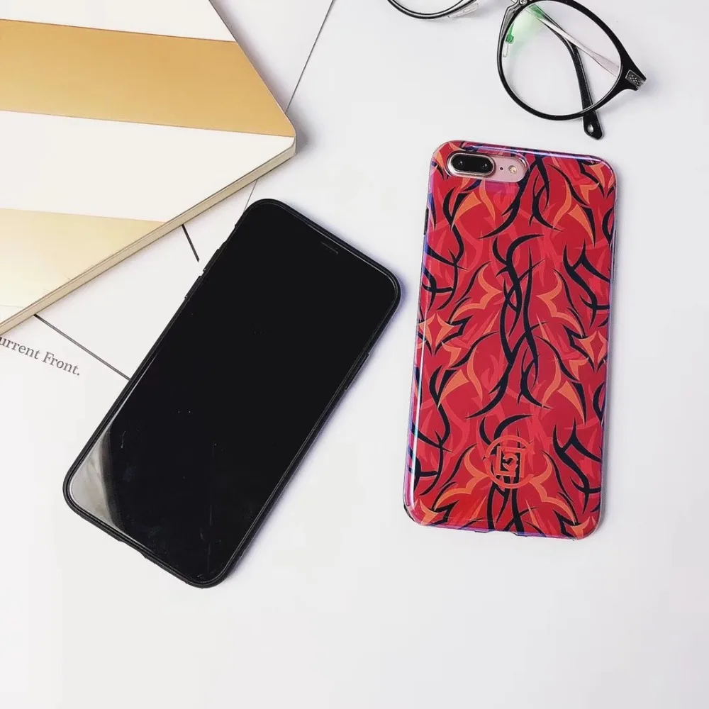 Cuptakes Luxury Glossy IMD Soft Silicone Case for iPhone 7 8 X 6 6S 8Plus Cover Cute Art Painting Super cool Man Fashion Strong |
