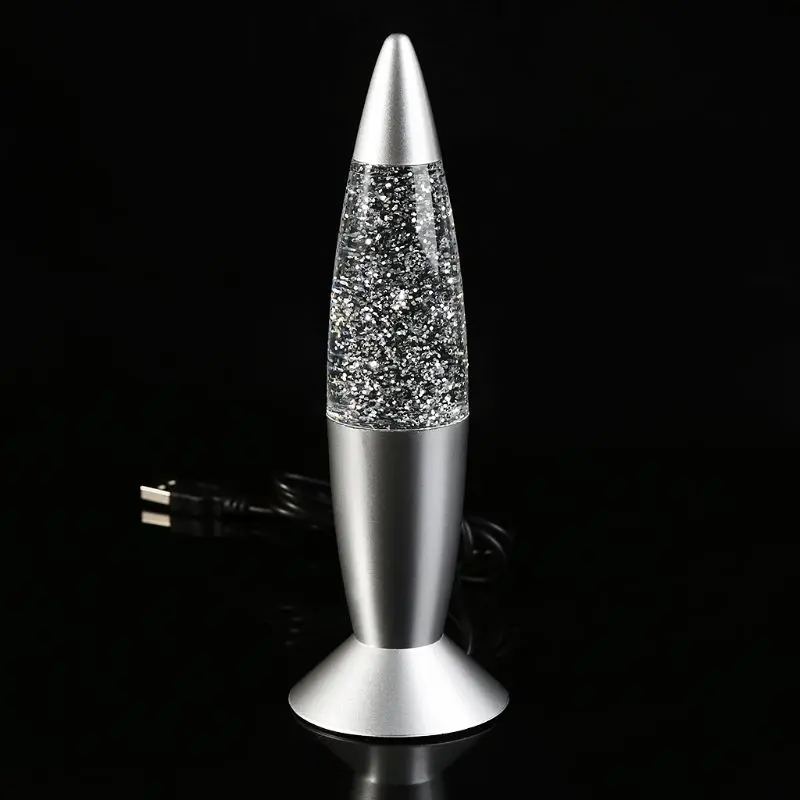 Новый бренд 1 шт. 3D Rocket многоцветная меняющая цвет лава RGB светодиодный блестящий