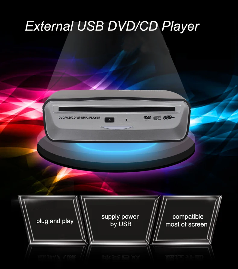 Автомобильный внешний DVD плеер hf117ia с USB портативный CD диск для чтения системы Android