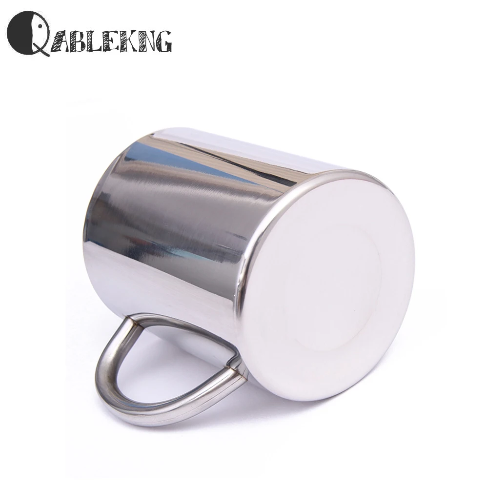 QABLEKNG Classic 3 Размеры пивные кружки модные Нержавеющая сталь Кофе чашки с двойными