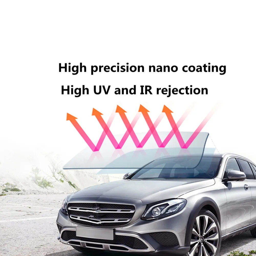 SUNICE, автомобильный стиль, светящаяся Солнечная Тонирующая пленка, теплоизоляция, Солнцезащитная пленка, фотохромная пленка, автомобильная домашняя клейкая наклейка, 1,52x1 м