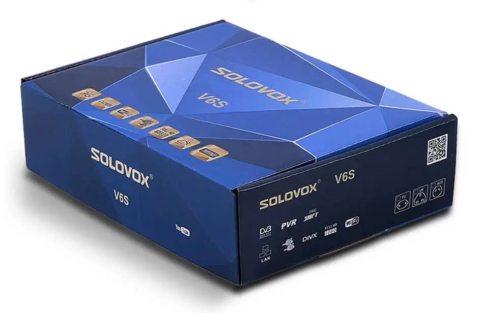 Спутниковый ТВ ресивер SOLOVOX V6S 2G RAM mini HD DVB S2 Поддержка M3U Xtream Stalker STB
