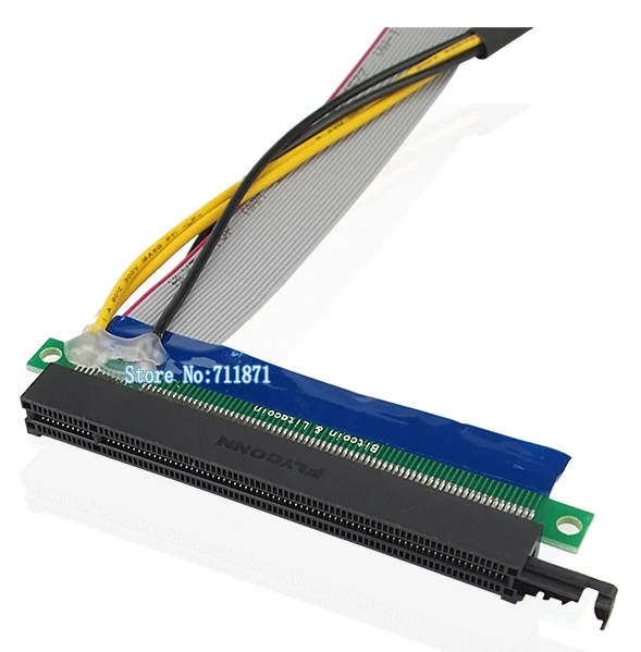 1X к 16X PCI Express Видеокарта удлинитель с внешним источником питания PCI-E конвертер для