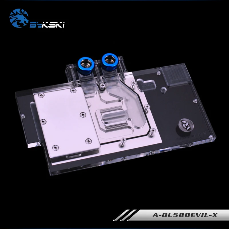 Bykski A DL58DEVIL X VGA полное покрытие блок водяного охлаждения со светодиодной