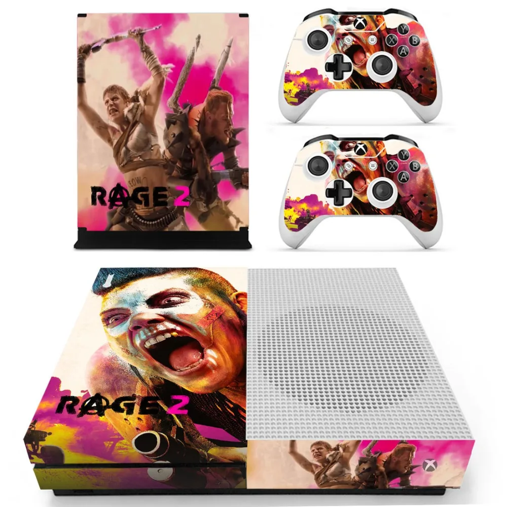 Игра Rage 2 кожи Стикеры наклейки для Xbox One S консоли и контроллеры тонкий s