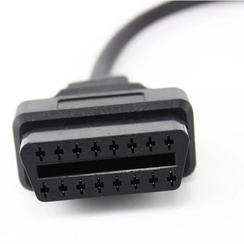 Диагностика разъем 16pin OBD 16 контактный контакты II 2 OBD2 открытые концы кабеля 30 см