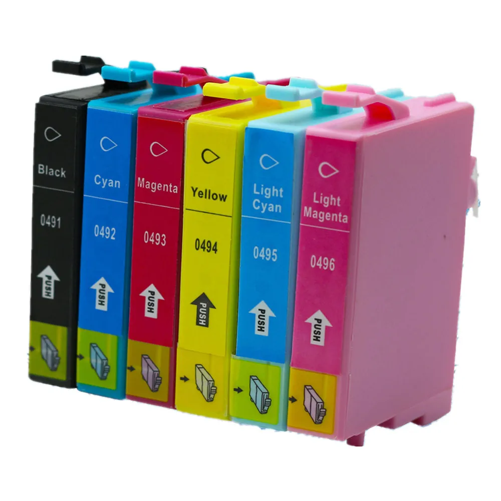 Запасные чернильные картриджи T0491 для Stylus Photo R210 R230 R310 R350 RX510 RX630 RX650 | Компьютеры и